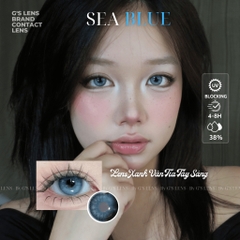 Kính áp tròng 6 tháng SEA BLUE màu xanh sáng tây giãn tròng nhỏ EMEI - GTRENDY - MCK1