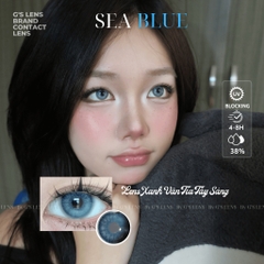 Kính áp tròng 6 tháng SEA BLUE màu xanh sáng tây giãn tròng nhỏ EMEI - GTRENDY - MCK1