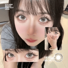 Kính áp tròng 6 tháng LIGHT BROWN màu nâu sáng tây giãn tròng nhỏ GTRENDY - MC38
