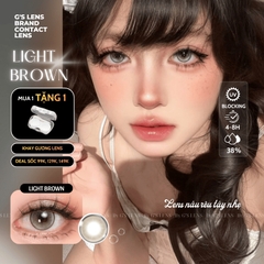Kính áp tròng 6 tháng LIGHT BROWN màu nâu sáng tây giãn tròng nhỏ GTRENDY - MC38