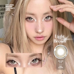 Kính áp tròng 6 tháng LIGHT BROWN màu nâu sáng tây giãn tròng nhỏ GTRENDY - MC38