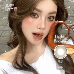 Kính áp tròng 6 tháng LIGHT BROWN màu nâu sáng tây giãn tròng nhỏ GTRENDY - MC38