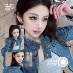 Kính áp tròng 6 tháng RACY GRAY màu xám sáng tây giãn tròng nhỏ GTRENDY - MC38