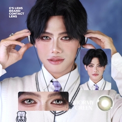 Kính áp tròng 6 tháng STORMY GREEN màu xanh lá sáng tây giãn tròng nhỏ GTRENDY - MC38