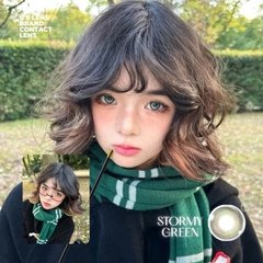 Kính áp tròng 6 tháng STORMY GREEN màu xanh lá sáng tây giãn tròng nhỏ GTRENDY - MC38