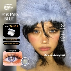 Kính áp tròng 6 tháng FOX EYES BLUE màu xanh tím sáng tây giãn tròng vừa GTRENDY - MC38