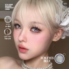 Kính áp tròng 6 tháng FOX EYES BLUE màu xanh tím sáng tây giãn tròng vừa GTRENDY - MC38
