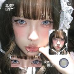 Kính áp tròng 6 tháng FOX EYES BLUE màu xanh tím sáng tây giãn tròng vừa GTRENDY - MC38