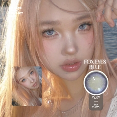 Kính áp tròng 6 tháng FOX EYES BLUE màu xanh tím sáng tây giãn tròng vừa GTRENDY - MC38