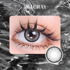 Kính áp tròng 6 tháng TIKI GRAY màu xám sáng tây giãn tròng nhỏ GTRENDY -