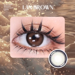 Kính áp tròng 6 tháng LAN BROWN màu nâu trơn tự nhiên giãn tròng nhỏ GTRENDY - MCK1