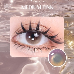 Kính áp tròng 6 tháng MEDIUM PINK màu hồng nâu sáng tây giãn tròng nhỏ GTRENDY - MC38