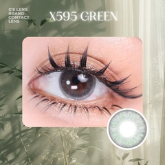 Kính áp tròng 6 tháng X595 GREEN màu xanh lá tự nhiên giãn tròng nhỏ GTRENDY - MC38