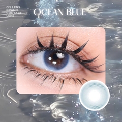Kính áp tròng 6 tháng OCEAN BLUE màu xanh sáng tây giãn tròng nhỏ GTRENDY - MCK1
