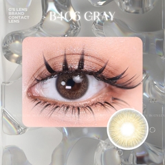 Kính áp tròng 6 tháng B406 GRAY màu xám tự nhiên không giãn tròng GTRENDY - MC38