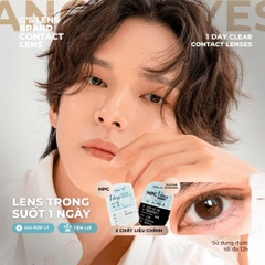 Kính áp tròng 1 ngày TRONG SUỐT không màu không giãn tròng ANGEL EYES