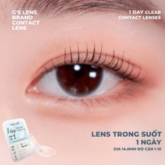 Kính áp tròng 1 ngày TRONG SUỐT không màu không giãn tròng ANGEL EYES