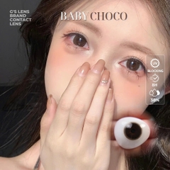 Kính áp tròng 6 tháng BABY CHOCO màu choco tự nhiên giãn tròng to GTRENDY - MC38
