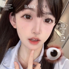 Kính áp tròng 6 tháng BABY CHOCO màu choco tự nhiên giãn tròng to GTRENDY - MC38