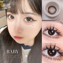 Kính áp tròng 6 tháng BABY CHOCO màu choco tự nhiên giãn tròng to GTRENDY - MC38