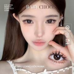 Kính áp tròng 6 tháng BABY CHOCO màu choco tự nhiên giãn tròng to GTRENDY - MC38