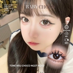 Kính áp tròng 6 tháng BABY CHOCO màu choco tự nhiên giãn tròng to GTRENDY - MC38