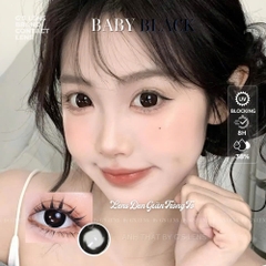 Kính áp tròng 6 tháng BABY BLACK màu đen tự nhiên giãn tròng to GTRENDY - MC38