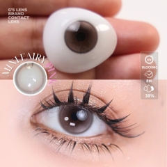 Kính áp tròng 6 tháng MINI FAIRY PINK màu hồng nâu sáng tây giãn tròng nhỏ GTRENDY - Realcon Color 38