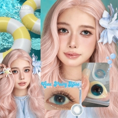 Kính áp tròng 6 tháng FAIRY BLUE màu xanh dương sáng tây giãn tròng vừa GTRENDY - MC38
