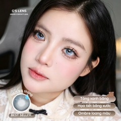 Kính áp tròng 6 tháng SEA SALT BLUE màu xanh sáng tây giãn tròng nhỏ GTRENDY - MCK1