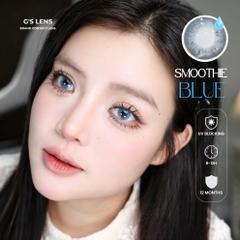 Kính áp tròng 6 tháng SMOOTHIE BLUE màu xanh sáng tây giãn tròng nhỏ GTRENDY - MCK1