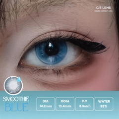 Kính áp tròng 6 tháng SMOOTHIE BLUE màu xanh sáng tây giãn tròng nhỏ GTRENDY - MCK1
