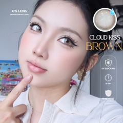 Kính áp tròng 6 tháng CLOUD KISS BROWN màu nâu sáng tây giãn tròng nhỏ GTRENDY - MCK1