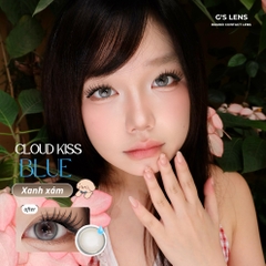 Kính áp tròng 6 tháng CLOUD KISS BLUE màu xanh dương sáng tây giãn tròng nhỏ GTRENDY - MCK1