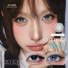 Kính áp tròng 6 tháng CLOUD KISS BLUE màu xanh dương sáng tây giãn tròng nhỏ GTRENDY - MCK1