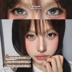 Kính áp tròng 6 tháng CLOUD KISS BLUE màu xanh dương sáng tây giãn tròng nhỏ GTRENDY - MCK1