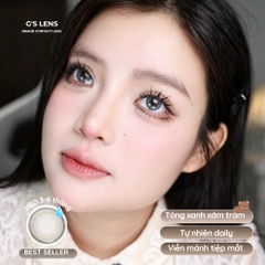 Kính áp tròng 6 tháng CLOUD KISS BLUE màu xanh dương sáng tây giãn tròng nhỏ GTRENDY - MCK1