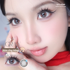 Kính áp tròng 6 tháng SHY GRAY màu xám kem tự nhiên giãn tròng nhỏ GTRENDY - MCK1