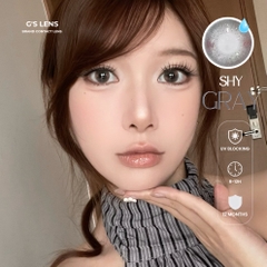 Kính áp tròng 6 tháng SHY GRAY màu xám kem tự nhiên giãn tròng nhỏ GTRENDY - MCK1