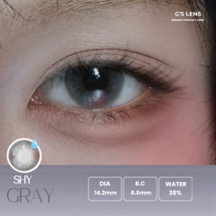 Kính áp tròng 6 tháng SHY GRAY màu xám kem tự nhiên giãn tròng nhỏ GTRENDY - MCK1