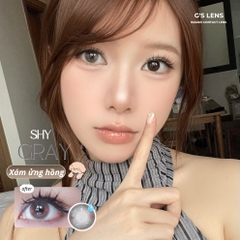 Kính áp tròng 6 tháng SHY GRAY màu xám kem tự nhiên giãn tròng nhỏ GTRENDY - MCK1