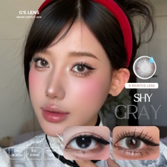 Kính áp tròng 6 tháng SHY GRAY màu xám kem tự nhiên giãn tròng nhỏ GTRENDY - MCK1