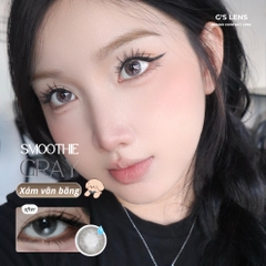 Kính áp tròng 6 tháng SMOOTHIE GRAY màu xám băng tự nhiên giãn tròng nhỏ GTRENDY - MCK1