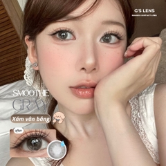 Kính áp tròng 6 tháng SMOOTHIE GRAY màu xám băng tự nhiên giãn tròng nhỏ GTRENDY - MCK1