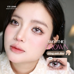 Kính áp tròng 6 tháng SMOOTHIE BROWN màu nâu sáng tây giãn tròng nhỏ GTRENDY - MCK1