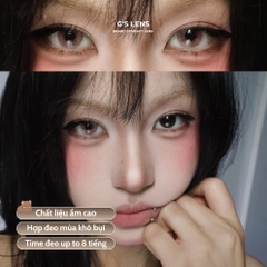 Kính áp tròng 6 tháng SMOOTHIE BROWN màu nâu sáng tây giãn tròng nhỏ GTRENDY - MCK1