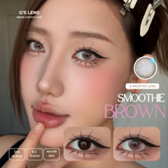 Kính áp tròng 6 tháng SMOOTHIE BROWN màu nâu sáng tây giãn tròng nhỏ GTRENDY - MCK1