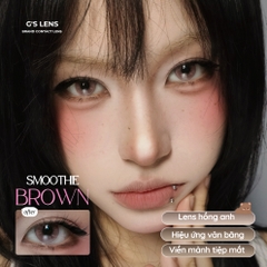 Kính áp tròng 6 tháng SMOOTHIE BROWN màu nâu sáng tây giãn tròng nhỏ GTRENDY - MCK1