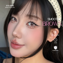 Kính áp tròng 6 tháng SMOOTHIE BROWN màu nâu sáng tây giãn tròng nhỏ GTRENDY - MCK1