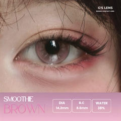 Kính áp tròng 6 tháng SMOOTHIE BROWN màu nâu sáng tây giãn tròng nhỏ GTRENDY - MCK1